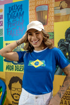 Camiseta Feminina Estampa Brasil Casual