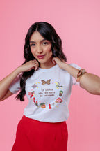 Camiseta Feminina com frase "Os sonhos não têm data de validade"
