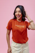 Camiseta Feminina Marrom Estampa Provérbios 4:23