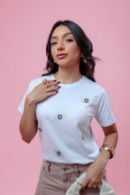Camiseta Feminina Estampa Olho Grego Proteção